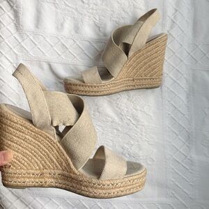Lauren by Ralph Lauren Beige Wedge Sandal